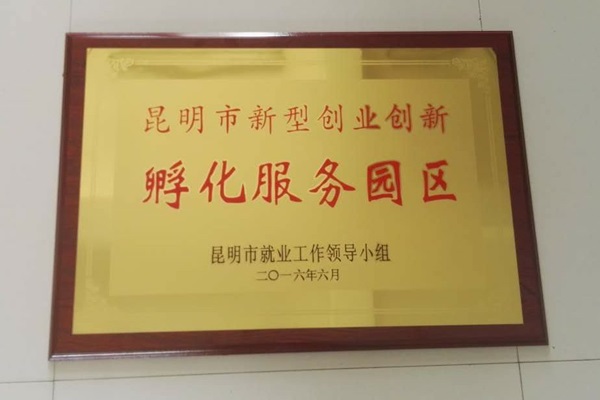 昆明市新型创业创新孵化服务园区