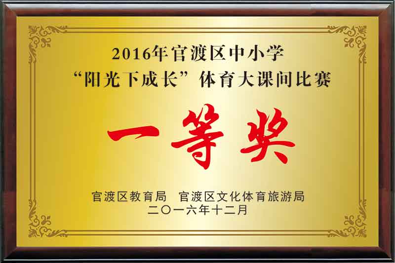 《2016年官渡区中小学“阳光下成长”体育大课间比赛一等奖》