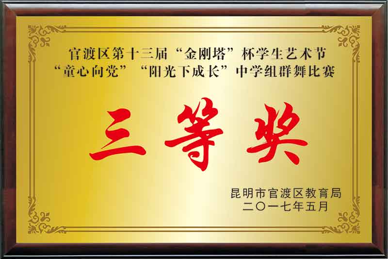 1542680122587881.jpg 《官渡区第十三届“金刚塔”杯学生艺术节“童心向党”“阳光下成长”中学组群舞比赛三等奖》.jpg